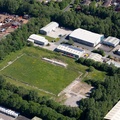  former Skelmersdale United F.C. Stadium on Selby Place Skelmersdale from the air