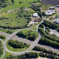 Whitemoss Business Park and Glenburn Road interchange Skelmersdale  from the air