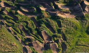 Whalley Mud jumps mountain bike trail aerial photo