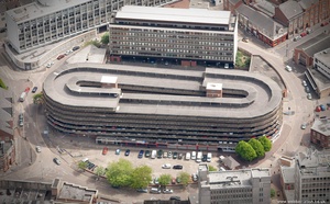 NCP Lee Circle Car Park , Leicester   from the air