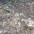 Leicester city centre from the air