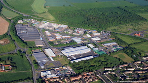 Corringham Road   Industrial Estate, Gainsborough Lincolnshire   from the air