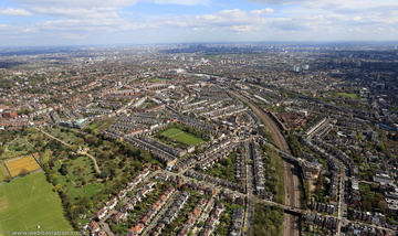 West Hampstead  London from the air