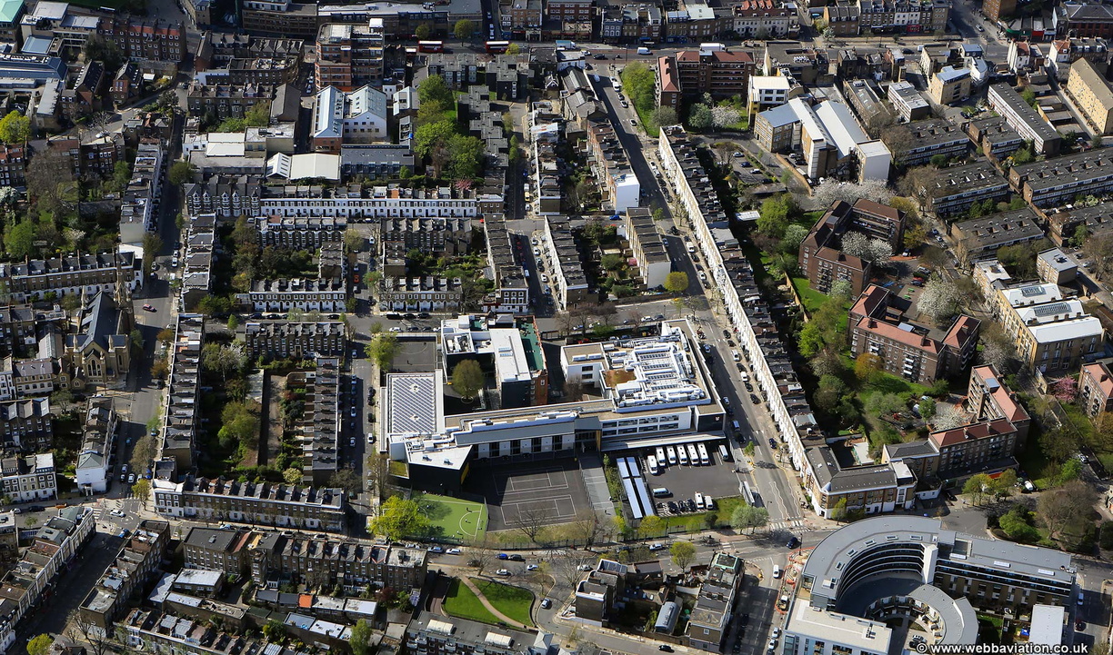 City of London Academy Islington from the air | aerial photographs of ...