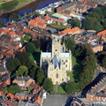 Selby Yorkshire England UK aerial photograph