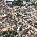Northampton town centre   from the air