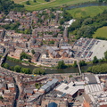 the River Severn Shrewsbury  aerial photo