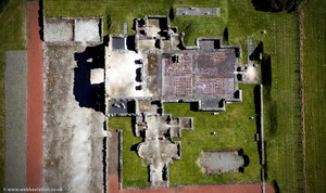 Wroxeter Roman town from the air