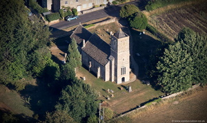 Church of St Leonard, Farleigh Hungerford Somerset, aerial photograph