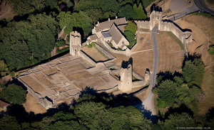 Farleigh Hungerford Castle Somerset, aerial photograph
