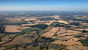 Faulkland in the Mendip district of Somerset, aerial photograph