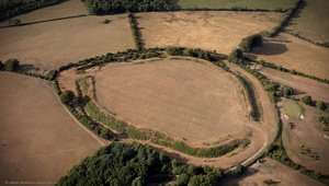 Maesbury Castle hillfort Somerset aerial photograph