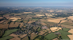 Norton St Philip in the Mendip district of Somerset, aerial photograph