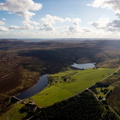  the Windleden Reservoirs viewed  from the air 