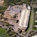 Chesterton Brickworks. Ibstock Brick , Newcastle-under-Lyme  Staffordshire  from the air 