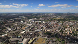 Hanley Stoke-on-Trent from the air
