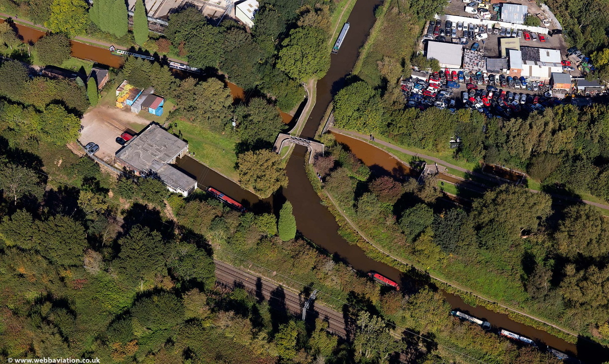  Poole Lock aqueduct  from the air 