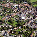 Alcester Warwickshire from the air 