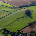 shrunken Medieval village of Flecknoe Warwickshire from the air