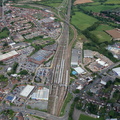 Nuneaton railway station  aerial photograph