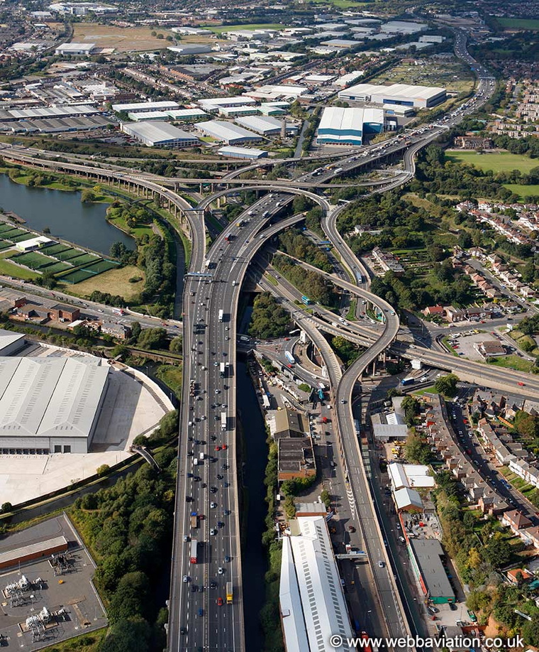 Spaghetti Junction Birmingham from the air | aerial photographs of ...