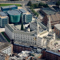 Leeds Civic Hall from the air 