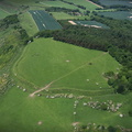  Fosbury Camp  bivallate Iron Age hillfort Wiltshire  aerial photograph