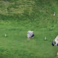 Sarsen Stones at Avebury stone circle  aerial photograph