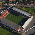  County Ground stadium Swindon, aerial photograph 
