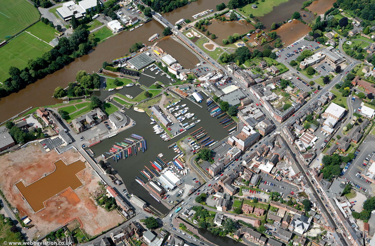 StourportonSevern from the air aerial photographs of Great Britain