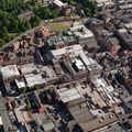Foregate St, Chester city centre  from the air