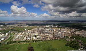 Stanlow oil refinery Ellesmere Port Cheshire from the air