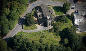 St Bartholomew's Church, Wilmslow  from the air