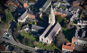 St Peter's Church Ruthin aerial photograph