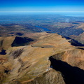  summit of Mount Snowdon  Wales UK, Wales panorama from the air