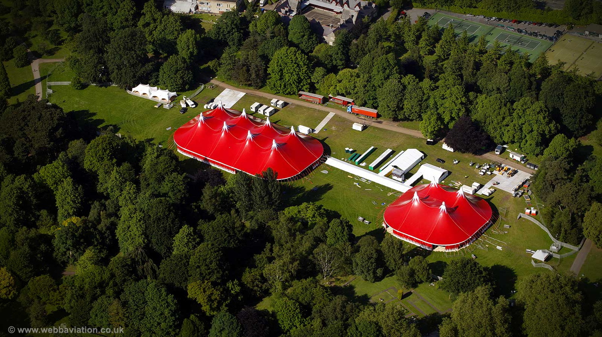  circus Bute Park Cardiff  aerial photograph