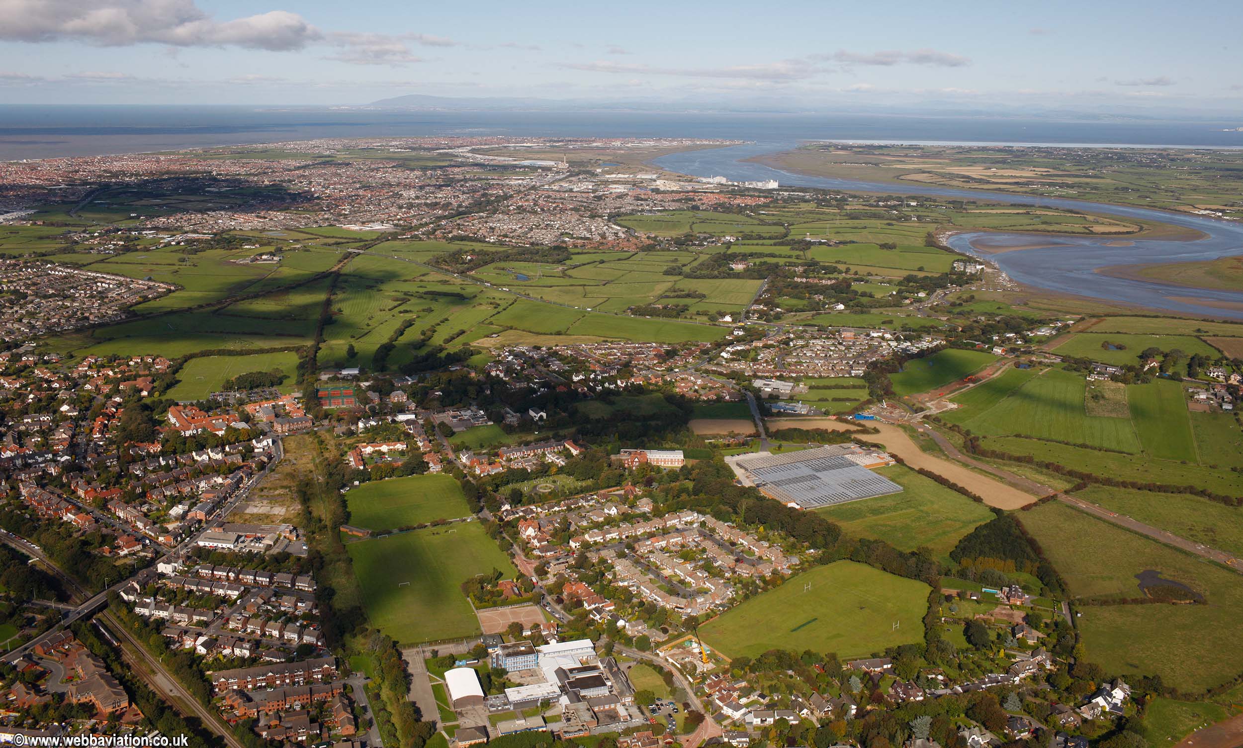 poulton-le-fylde-lancashire-aerial-photograph-aerial-photographs-of