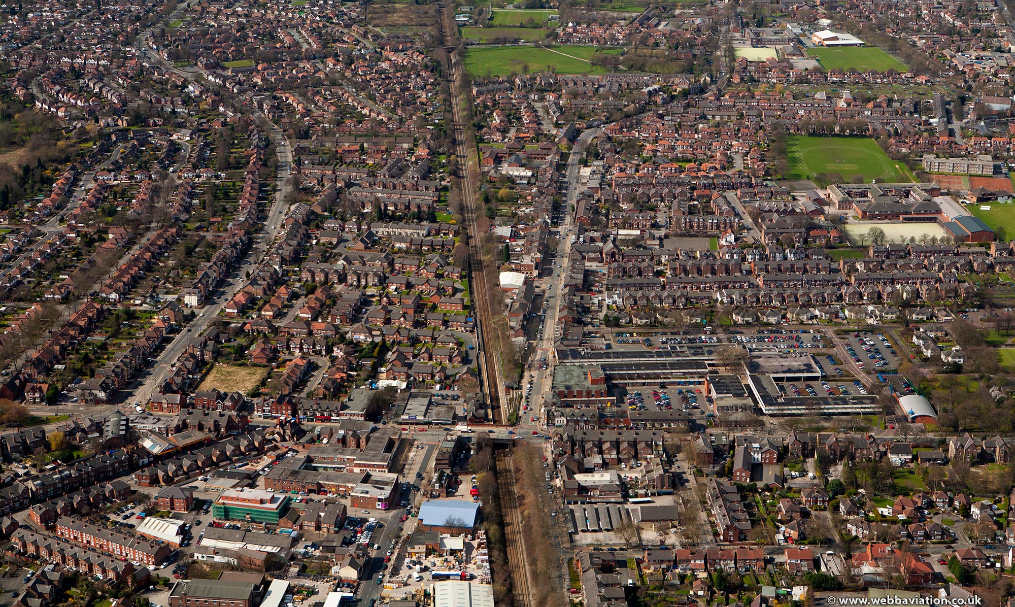 Urmston Greater aerial photograph | aerial photographs of Great Britain ...