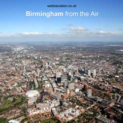 birmingham from
                    the air 