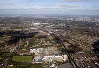 bournville aerial photo